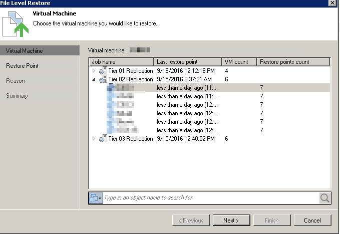 Veeam - Restore from replica 03